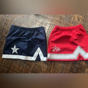 Cheer skirts Dallas Cowboys and red star